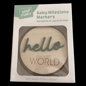 Baby Monthly Milestone Wooden Prop Cards First Year Growth Photo Sharing Cards